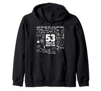 53rd Birthday 53 Years Old Funny Chemistry Nerd Humor Geek Zip Hoodie