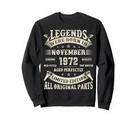 53rd birthday Gifts for Men 53 Years Old Bday November 1972 Sweatshirt