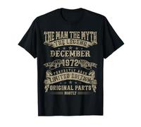 53rd Birthday Gifts for Men Mythology of December 1972 T-Shirt