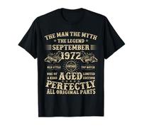 53rd Birthday Gifts for Men September 1972 53 Year Old Bday T-Shirt