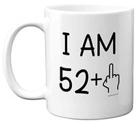53rd Birthday Gifts for Women Men, Rude Novelty Mug Middle Finger, Gag Joke Gifts, Perfect Funny Mugs for Fifty-Three Fifty-Third Birthday Present, 11oz Ceramic Coffee Mugs