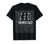 53rd Birthday Matrix Determinant Math Nerd Funny Value Graphic T-Shirt, Men, Black, XL