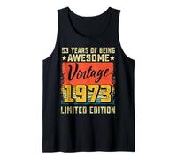 53rd Birthday Vintage 1973 53 Years Old Gifts Decorations Tank Top