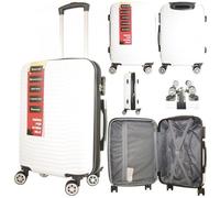 53X38X22CM Cabin Suitcase 4 Wheel Hardshell Expandable Luggage Case Hand Carry On ABS T-HC-CABIN-2026