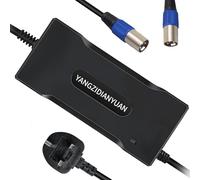 54.6V 2A Li-ion Battery Charger for 48V Lithium Battery Pack with 3 Pin XLR Connector - Smart CC-CV Charger, LED Status, Universal 100-240V AC