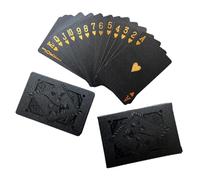 54 Aluminum Poker Cards Set - Luxury Card Game Black | Card Game Accessories For Board Games, Parties, Group Activities And Gatherings, Shiny Cards With A Finish