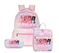 (54, Backpack) New Roblox student schoolbag Rob Lesi printed backpack Minecraft backpack Cartoon cartoon children's backpack