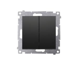 54 Black Matt Module 2-Way Button 2x 2Z Spring Terminals 10AX