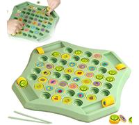 54 Chess Flip Match Board Game, Memory Flip Chess Game, Animal and Fruit Memory Game Board, Montessori Memory Game, Educational Toys Learning Games Gift for Kids Christmas Birthday