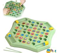 54 Chess Flip Match Board Game, Memory Flip Chess Game, Animal and Fruit Memory Game Board, Montessori Memory Game, Educational Toys Learning Games Gift for Kids Christmas Birthday
