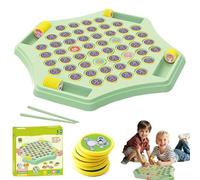 54 Chess Flip Match Board Game, Memory Flip Chess Game, Animal and Fruit Memory Game Board, Montessori Memory Game, Educational Toys Learning Games Gift for Kids Christmas Birthday (Animal)