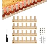 54" Chunky Knitting Blanket Loom, 4PCS Thick Solid Wooden Adjustable Weaving Loom for Chunky Yarn & Rope, Beginner-Friendly Hand Knitting Kit, DIY Craft Tools for Home Decor, Gift for Adults