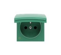 54 Green Antibacterial Module Plate for 1x Connection Sockets