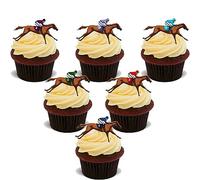54 HORSE RACING STAND UP Edible RICE Wafer Cake Toppers D1 GRAND NATIONAL ASCOT