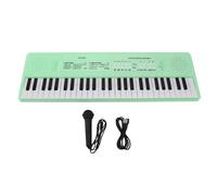 54 Key Electronic Piano Keyboard With Wired Microphone Recording Function Multifunction Music Toy For Kids Portable Safe And Durable Design (Green)