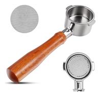54 mm Bottomless Brevy Container - Compatible with Breville Sage Barista Express - Includes 18g Portafilter and Walnut Brew Container