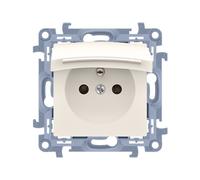 Simon 54 Single Socket with/u 16A IP44 Cream DGZ1BUZ.01/41