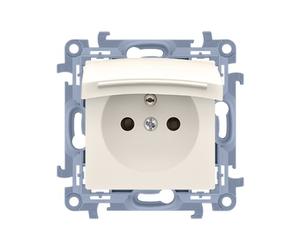54 MODULE CREAM SOCKET 1X Z/U WITH PREMIUM 54 DGZ1BUZ.01/41