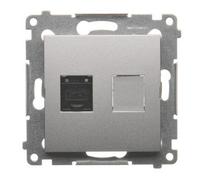54 MODULE SILVER MATT COMPUTER SOCKET 1X PREMIUM 54 D61.01/43