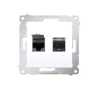 54 MODULE WHITE COMPUTER SOCKET 2X UAE PREMIUM 54 D62E.01/11