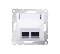 54 MODULE WHITE PLATE FOR PREMIUM SOCKETS 54 DKP2S.01/11