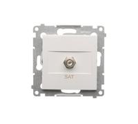 54 MODULE WHITE SATELLITE SOCKET TYPE F PREMIUM 54 DASF1.01/11