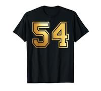 54 Number Fifty-Four Team Sports Graphic Varsity Matching T-Shirt
