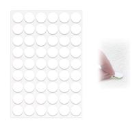 54 Pcs Adhesive Surface Repair Patches - Matte White Hidden Solution for Wooden Surfaces, Cabinets and Shelving Units