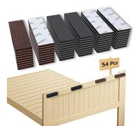 54 PCS Felt Foam Headboard Stoppers, 18pcs Felt Pads+36pcs EVA Foam Pads, Anti-Vibration Soundproof Pads for Bed Frames Wall Furniture Protector Self-Adhesive Furniture Pads for Chair Legs Table Legs