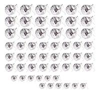 54 Pcs Mirror Balls, 3 Sizes Silver Hanging Disco Light Mirror Ball for Bar Party, Stage Props, Christmas Xmas Tree Ornament Favor and Supplies…