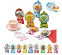 54 PCS Valentine's Day Cards for Kids Classroom Exchange - DIY Bubble Gum Machine Valentines Candy Cards with Plastic Domes, School Party Favors for Boys Girls (Candy Not Included)