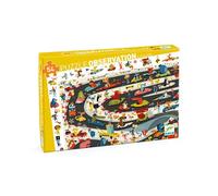 54-piece Car Rally Puzzle Multicoloured one size