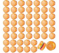 54 Pieces Hamburger Yo Yo Toys Novelty Beginner Responsive Ball Plastic Burger Yo Yo Toy for Kids Birthday Classroom Prizes Burger Party Favors Goodie Bag Fillers