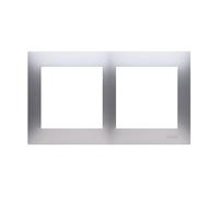 Simon 54 Premium Double Frame Silver Matt DR2/43