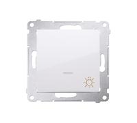 54 White Button Module "LIGHT" Illuminated LED Spring Terminals