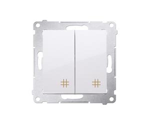 54 White Cross Connector Module 2x Spring Clips 10AX 250V