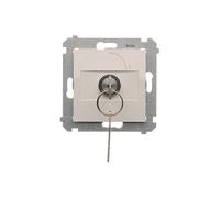 54 White Module Switch 1-Pole 0-1 with Key 1Z Soldering