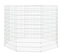 (54 x 100 cm/8) vidaXL Free Range Animal Enclosure Rabbit Cage Animal Cage Galvanised Iron