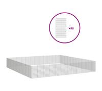 Vidaxl Free Range Animal Enclosure 48-Panel 54X100 Cm Galvanised Iron