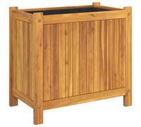 vidaXL Garden Planter with Liner 54x31x50 cm Solid Wood Acacia