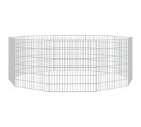 (54 x 60 cm/10) vidaXL Free Range Animal Enclosure Rabbit Cage Animal Cage Galvanised Iron