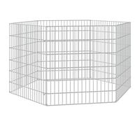 (54 x 60 cm/6) vidaXL Free Range Animal Enclosure Rabbit Cage Animal Cage Galvanised Iron