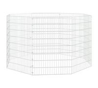 (54 x 80 cm/8) vidaXL Free Range Animal Enclosure Rabbit Cage Animal Cage Galvanised Iron