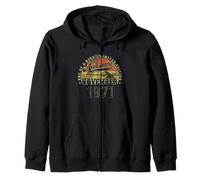 54 Year Old Birthday Gifts For Men November 1971 54th Bday Zip Hoodie