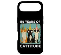 54 Years Of Cattitude 54th Birthday Cat Lover 54 Years Old Case for iPhone Air