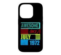 54 Years Old Vintage 1972 Born July Fantastic Since Case for iPhone 14 Pro