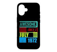 54 Years Old Vintage 1972 Born July Fantastic Since Case for iPhone 16