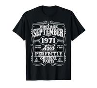 54 Years Old Vintage September 1971 Retro 54th Birthday Men T-Shirt