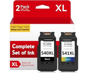 540 and 541 Ink Cartridges, ATOPINK Printer Ink 540 541 Replacement for Canon 540 and 541 Ink Cartridges, PG-540 Black CL-541 Colour, for Pixma TS5150 TS5151, MG3550 MG3650 MG3650s MG3200 MG3600 MX475