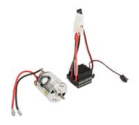 540 Brushed Motor 320A Brushed ESC Powerful High Torsion Motor ESC Combo Set with Two Way Bearing for Traxxas Hsp Redcat Tamiya Axial Hpi RC Cars Stainless Steel Copper 7.4V (22T)